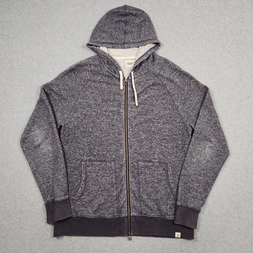 Wellen Hoodie Mens Medium Gray Hemp Organic Cotton Full Zip Huckberry